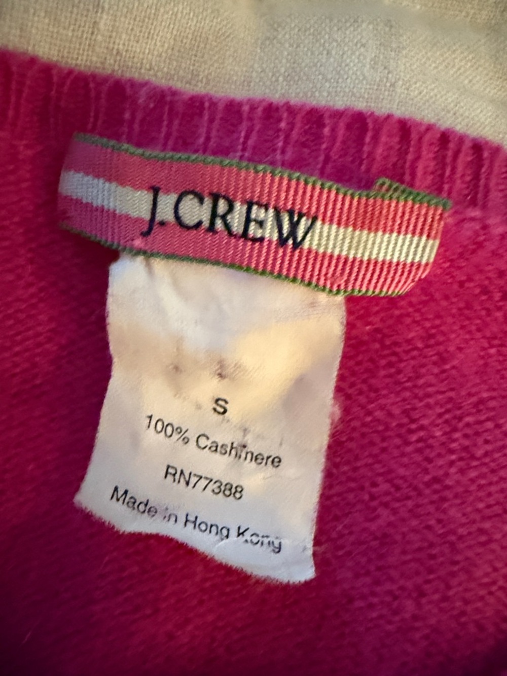 J. Crew Hot Pink Crewneck Button-Front Cardigan - Picture 2 of 4